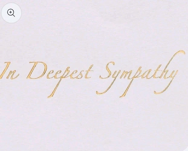 Papyrus Sympathy Card w/Dragonfly & Flowers - Image 4 of 4