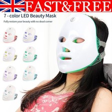 7 Colors Facial LED Mask Photon Skin Therapy Rejuvenation Wireless Anti Aging
