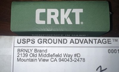BRNLY Special Edition CRKT Squid Assist Deep Laser Engrave Never Opened