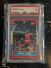 MICHAEL JORDAN 1986/87 FLEER #57 RC ROOKIE CARD CHICAGO BULLS PSA 7 NM