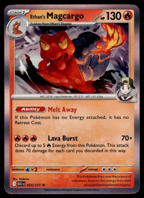 Ethan's Magcargo 024/217 Holo | Pokemon Ascended Heroes | englisch | Near Mint