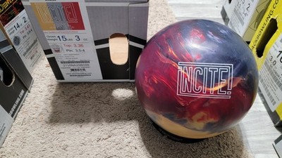 Storm Incite Bowling Ball 1st Quality | 15 Pounds | 3.5-4'' Pin | 3.36oz TW