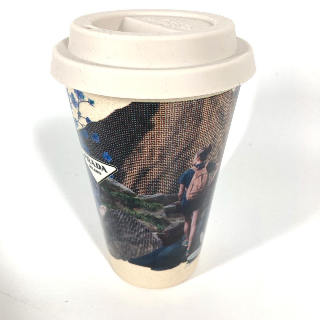 Prada Water Bottle Novelty Mountain Climbing Design Cup Tumbler Plastic Blue thumbnail 5
