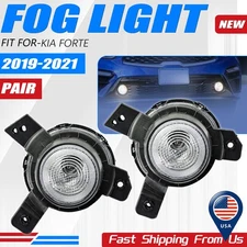 Fog Lights Lamps Assembly DRL Driver and Passenger Side For 2019-2021 Kia Forte