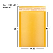 15PCS #7 14.5x20 Kraft Bubble Padded Envelopes Mailers Shipping Bags Made in US