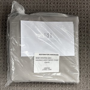 Restoration Hardware RH - 5 Outdoor Havana Classic Swivel Chair Covers - Grey