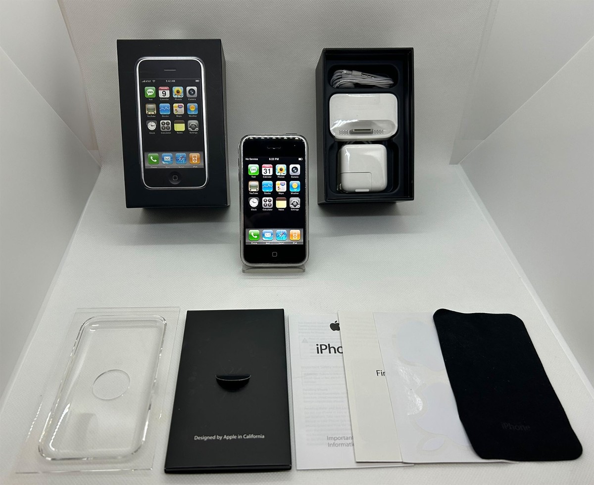 iPhone 2G First 1st Gen iOS 1.0 A1203 8GB Matching Box & SN