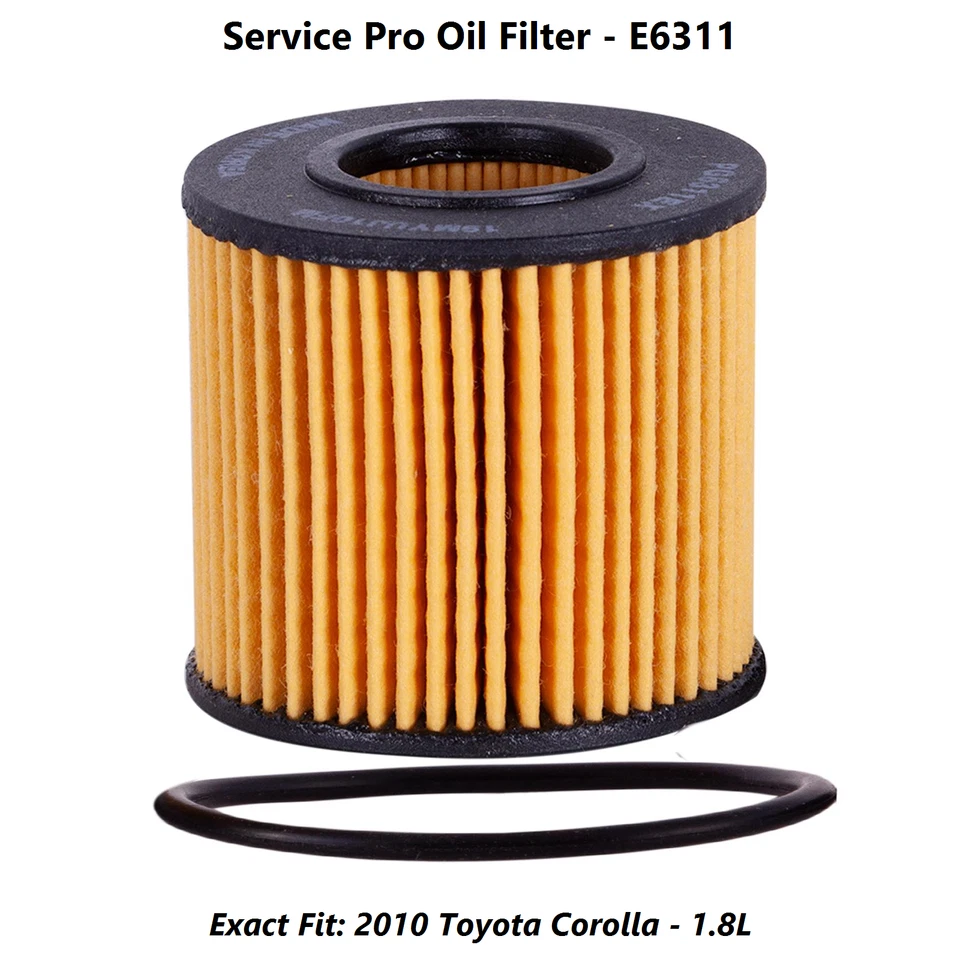 2010 Toyota Corolla 1.8L Complete Oil, Air & Cabin Filter Kit (5W-20) Foto 3 de 4