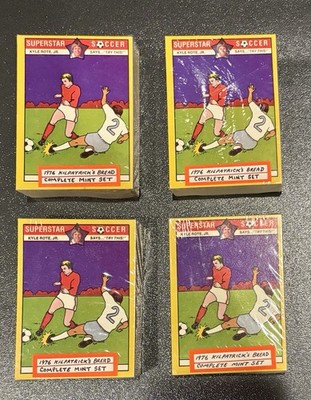 4 Compete Sets-1976 Kilpatrick Bread-Kyle Rote Jr Says Superstar Soccer Cards