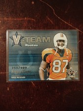 2001 Pacific Vanguard - V-Team Rookies Reggie Wayne #12 /999 (RC)