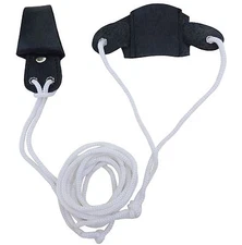 NEW TRADITIONAL BLACK LEATHER BOW STRINGER AA410B