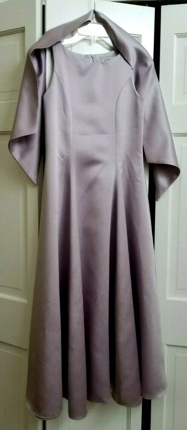 ZOE LTD Girls Maxi Dress with Scarf Lavender Purple Sleeveless Worn Once Size 12