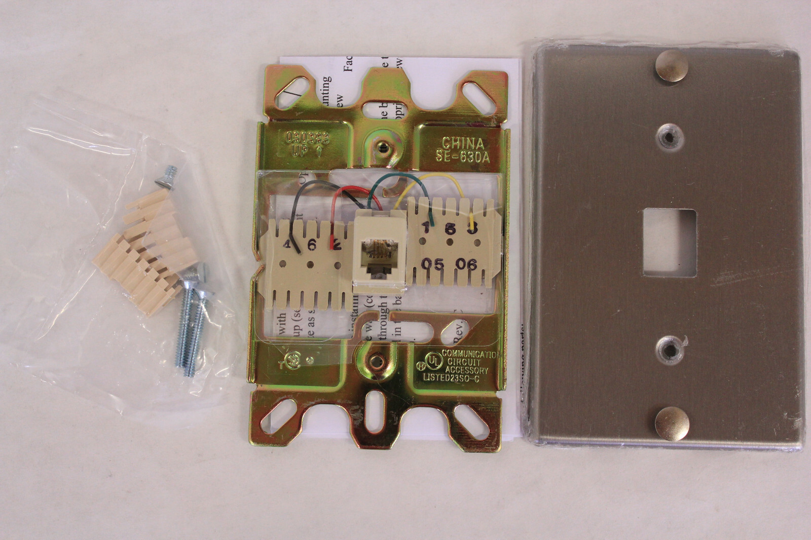 Suttle Stainless steel Telephone Wall Jack SE630B4 eBay