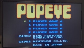 Vintage NINTENDO NES Popeye ASIAN VERSION