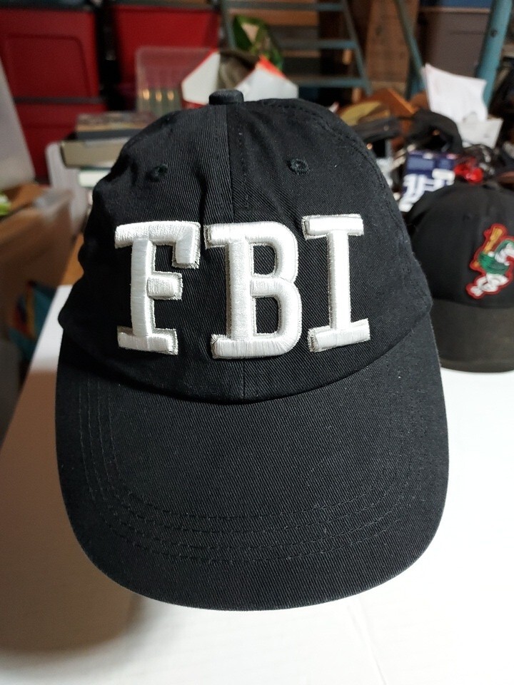 FBI Federal Bureau of Investigation Adjustable Baseball Cap Dad Hat Black-image