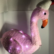 Standing Flamingo Light Up. Year Round Holiday Decoration. Tested.