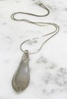 Handmade Sterling Silver Spoon Handle Pendant w/ 30" Chain ~ 26.2g ~ 5-G489