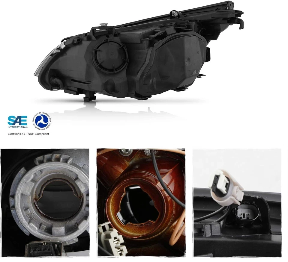 Faróis HID de fábrica lado direito do passageiro para 2008-2010 BMW E61 E61 5-Series - Imagem 2 de 4
