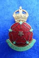 Vintage Girl Guide Derbyshire County Pin Badge (CC133)