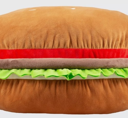Japan Tokyo Disneyland Exclusive Mickey Hamburger Shape Big size Burger Cushion - Picture 6 of 6