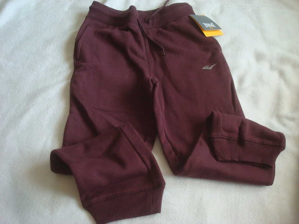 Boys Sweatpants  Wine  Lot of 2 Size 8 Everlast New Free USA Shipping - Image 3 of 3