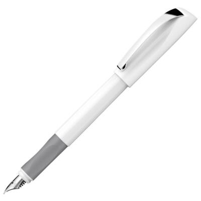 Schneider Coed Shiny Fountain Pen, White, Medium Point, Brand New