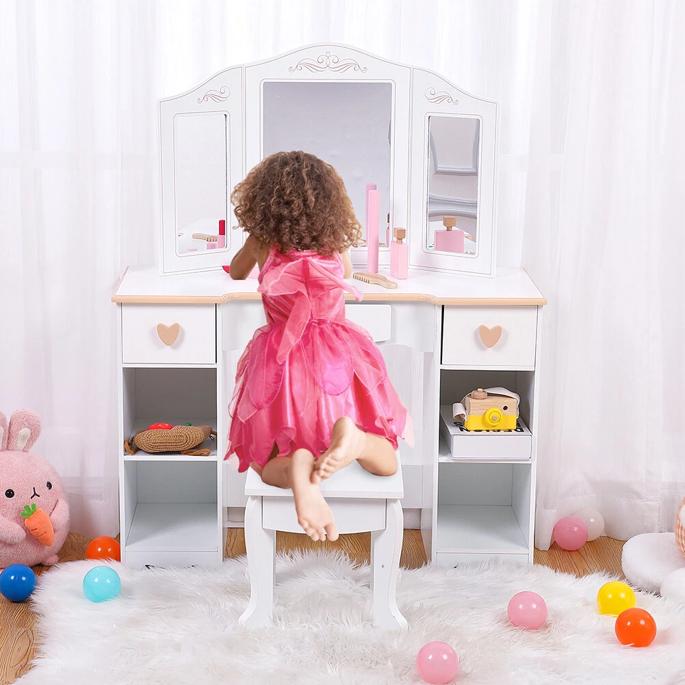 Girls dressing table sale chair