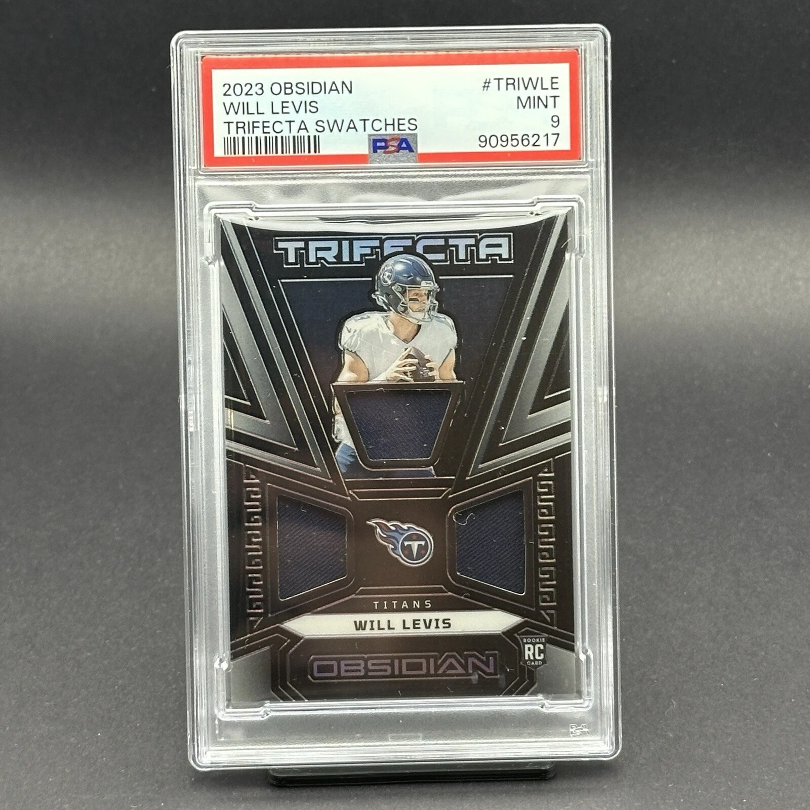 Will Levis Panini Obsidian Trifecta Swatches #TRIWLE Base