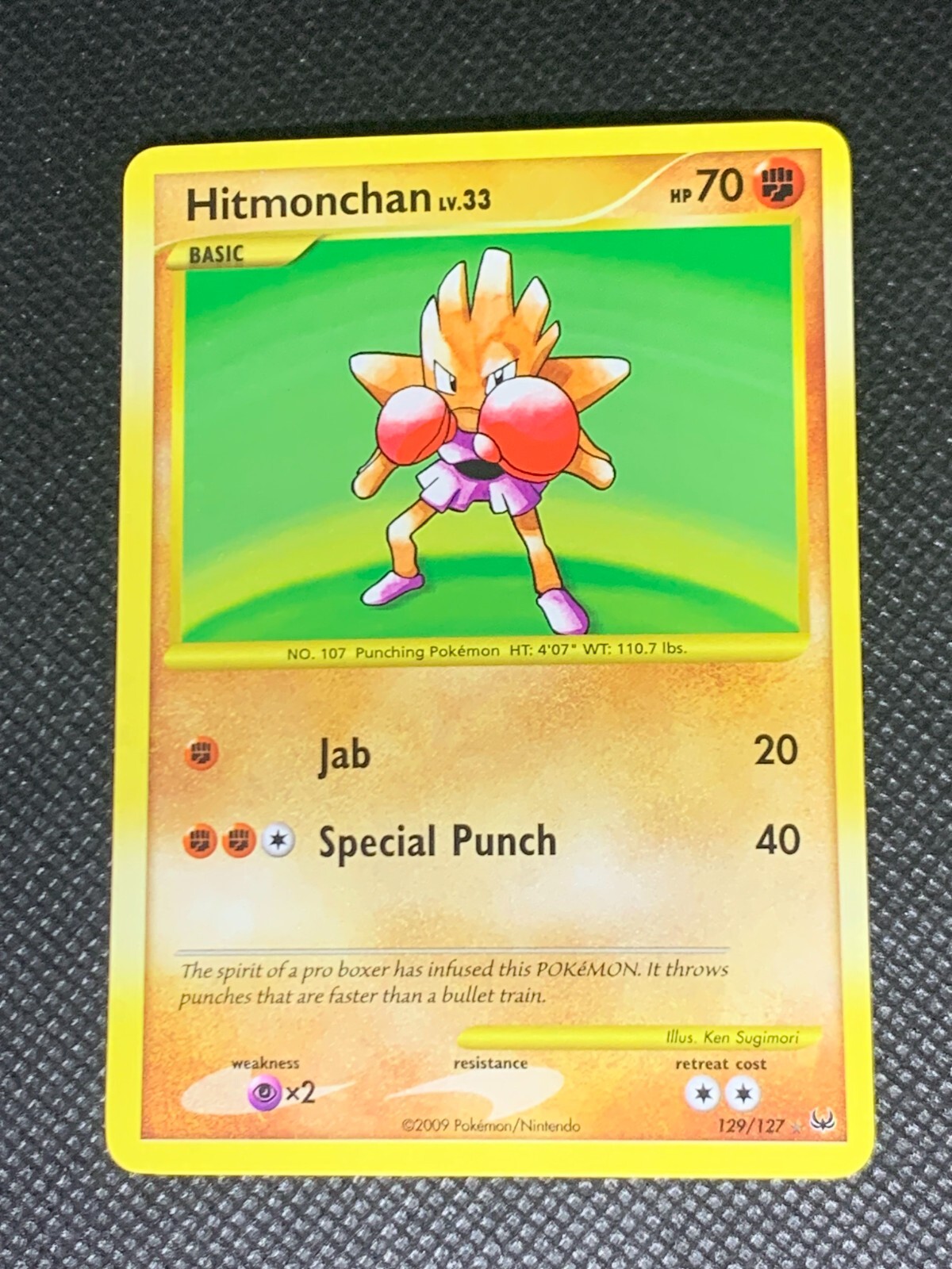 Hitmonchan 129/127 Holo - Platinum Base Set Pokemon Card - NM