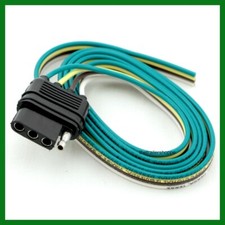 Trailer Light Wiring Harness Flat 4 Way Pole Pin Truck Plug -48 Long