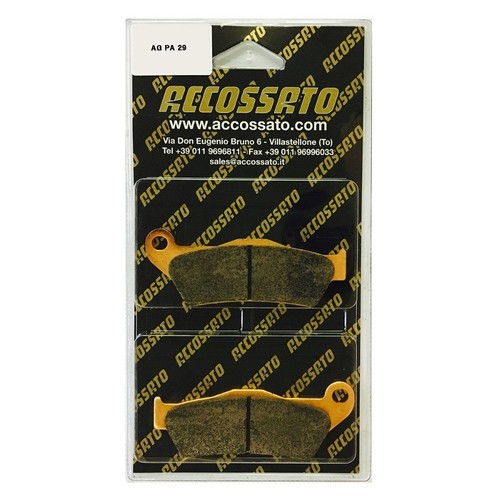 Accossato Bremsbelag Agpa29stmx – Gesintert, Für TM MX 530 F (2005–2010)