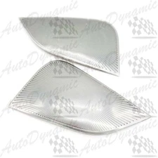 FITS TESLA MODEL 3 INTERIOR 2PCS MATTE SILVER FRONT SPEAKER OVERLAY COVER TRIM