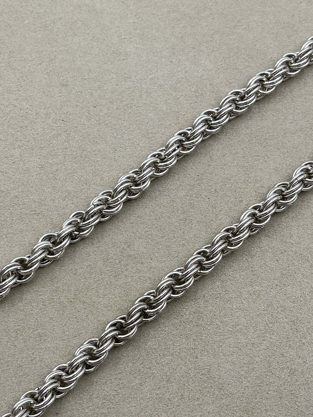 Sterling Silver 925 Heavy Solid Braided Chain Nec… - image 7