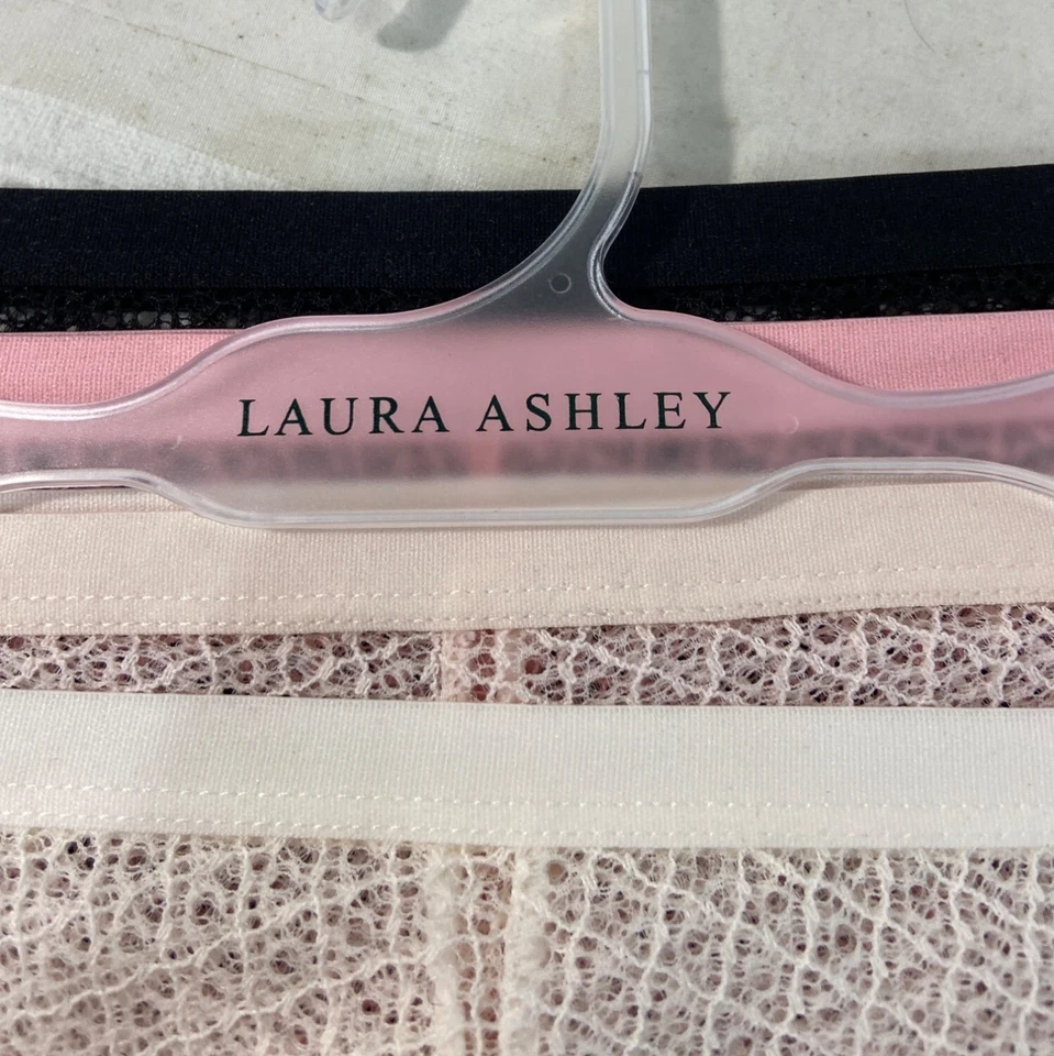 Laura Ashley Intimates Womens Lace Hipster Panties Set Of 3 Sz M- New - Image 3 of 4