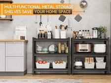 Heavy Duty 3-tier Workshop Kitchen Shelving G...