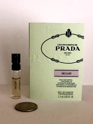 OEILLET Eau De Parfum by LES INFUSIONS DE PRADA Spray Sample Vial 0.05 oz/1.5 ml