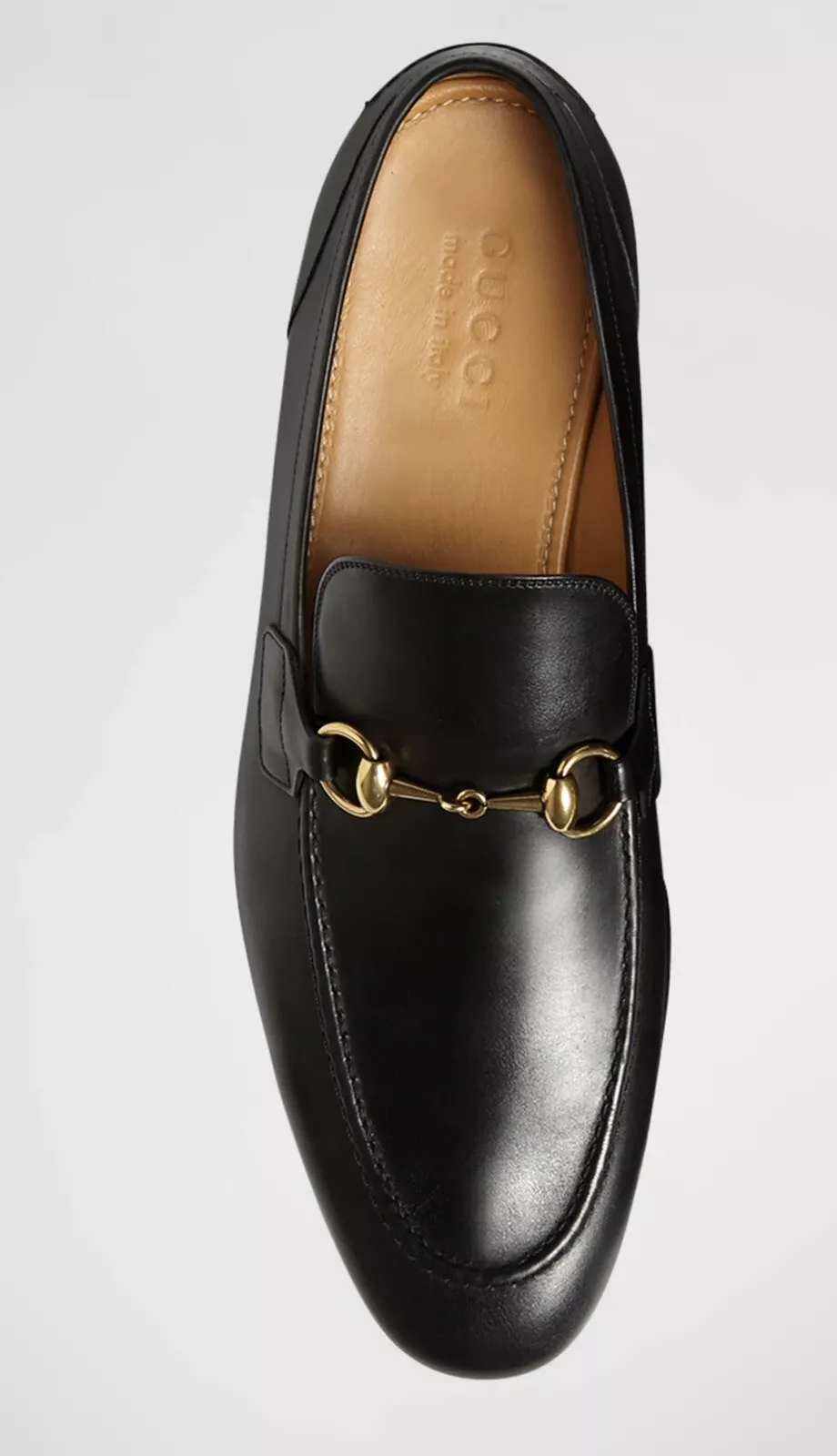 Chaussures mocassins en cuir homme Gucci Jordaan Horsebit pointure US 9,5