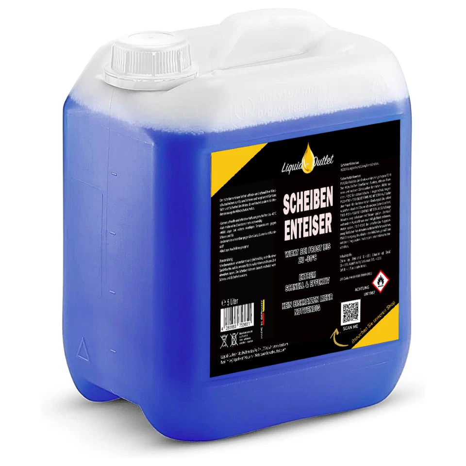 INOX-LIQUIDSYSTEMS Liquid Outlet Scheibenenteiser 5L Enteiserspray Scheiben Enteiser bis -30°C