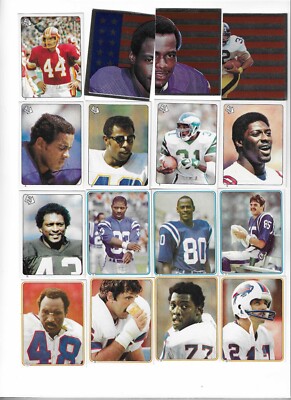 1983 Topps Stickers U-PICK Harris Payton Riggins Dorsett Muncie Pruitt Smerlas +