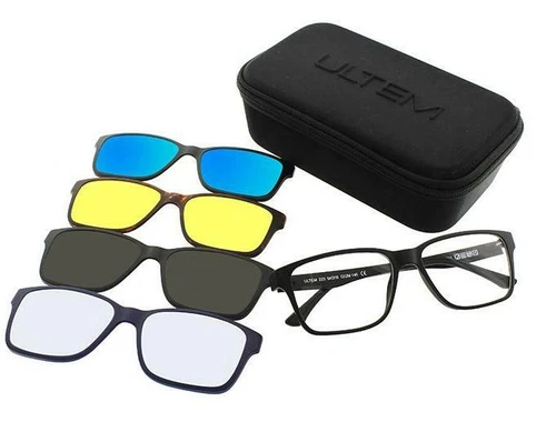 Eyeglasses / Eyeglasses ULTEM U-225 54-16 C02M 4 Clip Sun/Blue Light/Driving