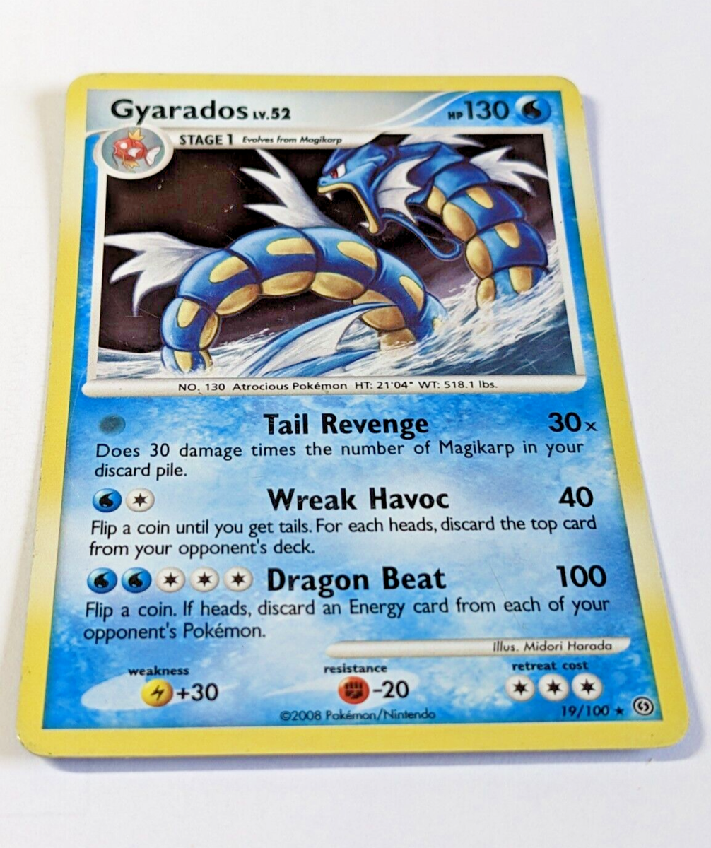Pokemon: Gyarados Lv.52 19/100 Holo Rare. Stormfront. LP/PL | eBay