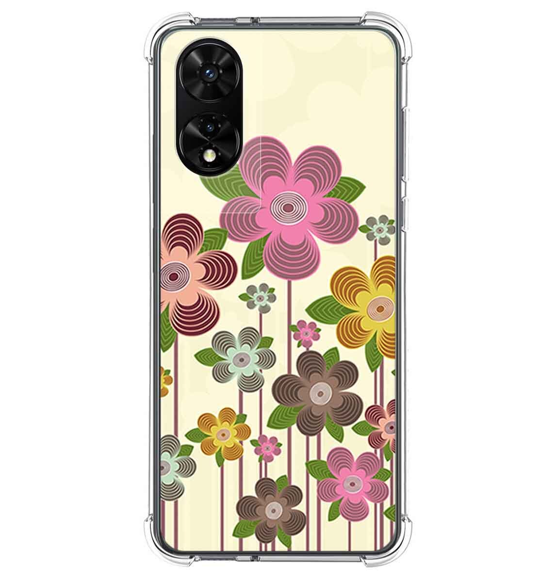 Cover Silicone per TCL 505 Disegno Primavera IN Fiore Disegni