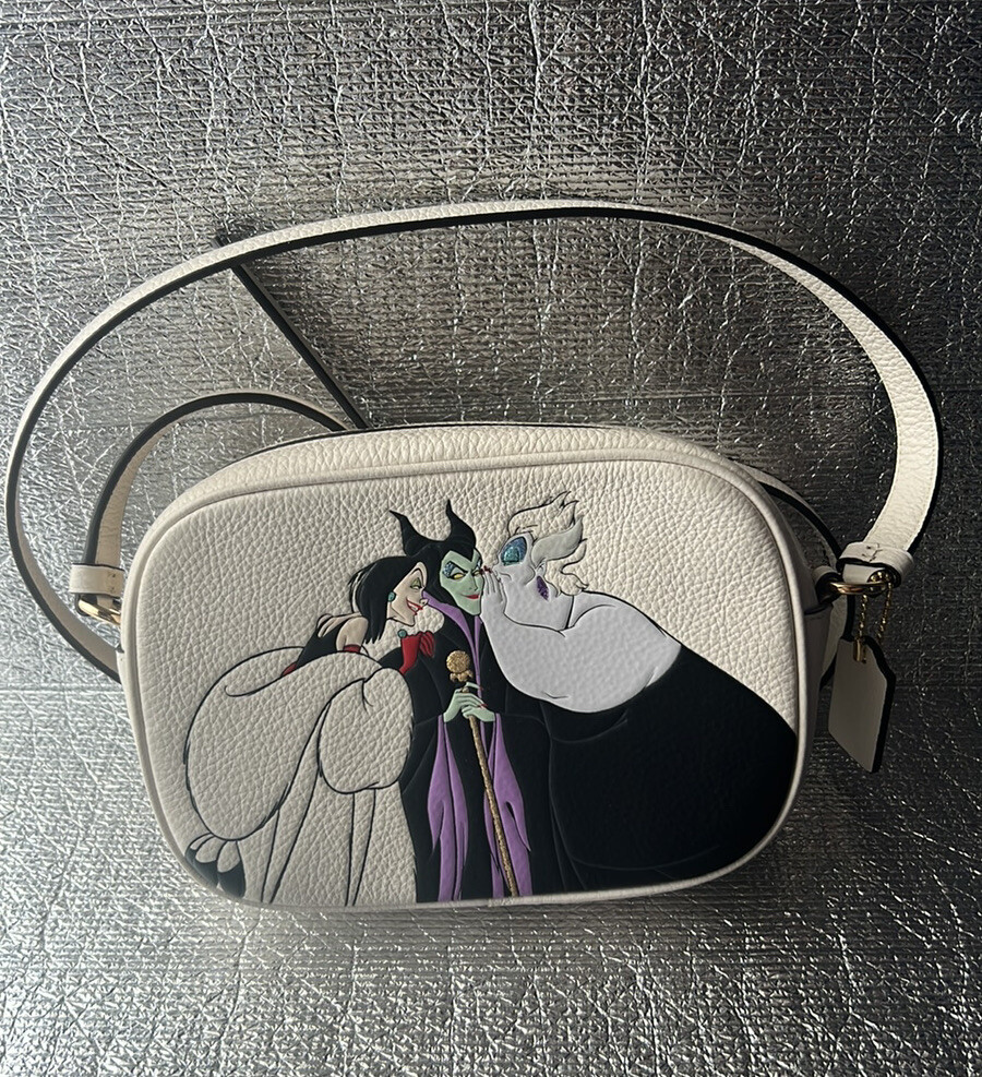 Disney X Coach Mini Jamie Camera Bag With Villains Motif