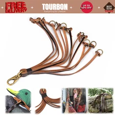 Tourbon Leather Duck Carry Strap Birds Hanger Pigeon Holder Shooting Game Sling
