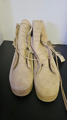 Wellco Desert Tan Military   213870 Vibram Boots 14 R
