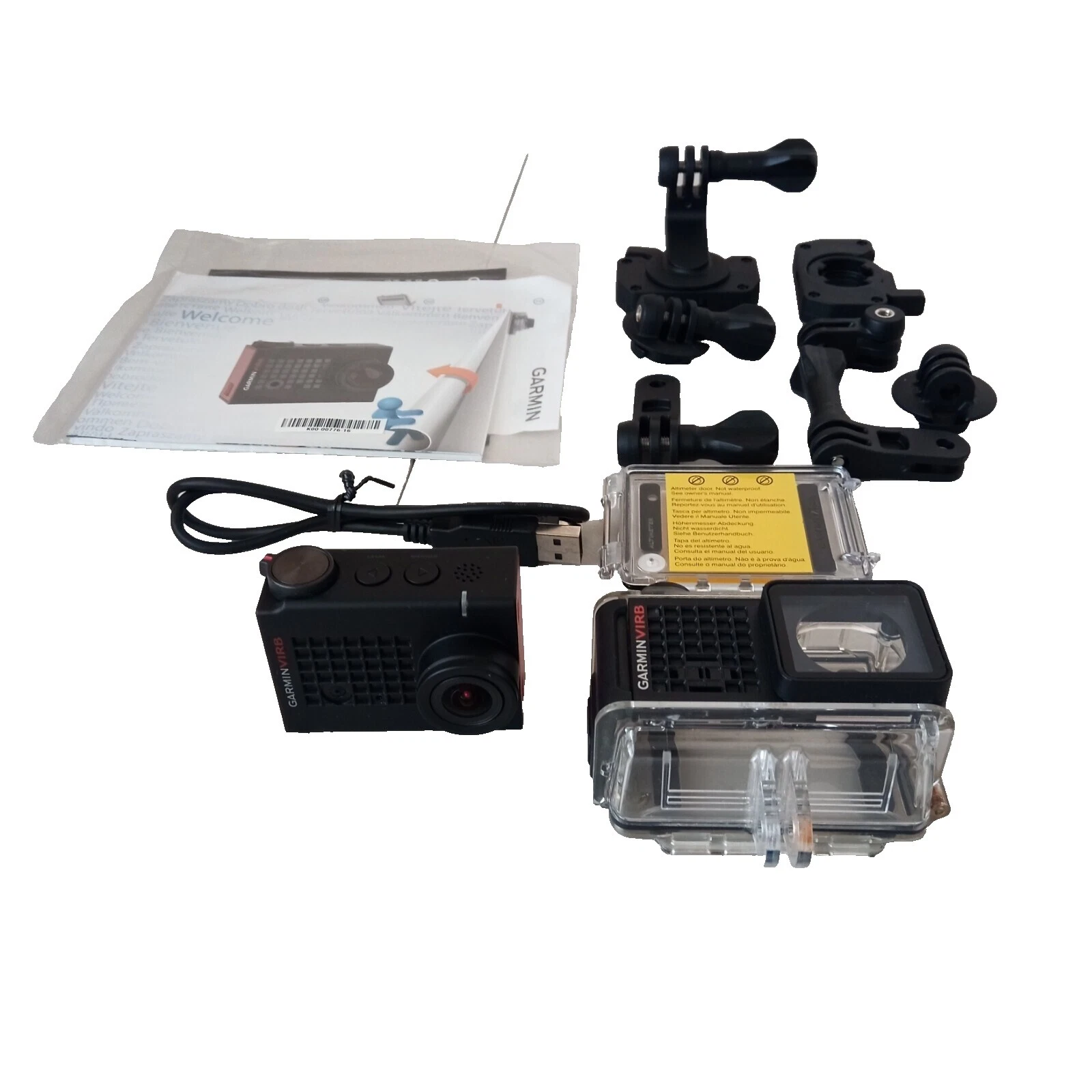 Negro las videocámaras de Acción/Casco GARMIN VIRB