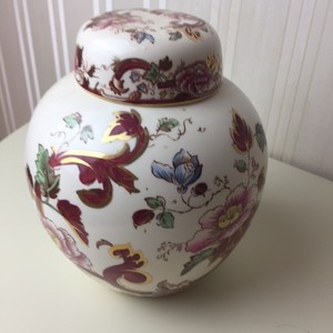 Mason S Ironstone Red Mandalay Large Ginger Jar 7 Made In England Image Is Loading Mason 039 S Ironstone Red Mandalay Large Ginger