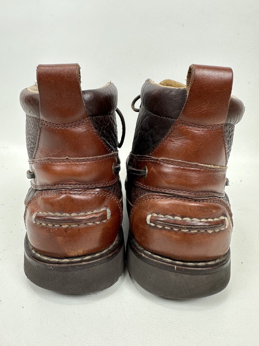 LL Bean Chukka Allagash Bison Brown Leather Moc Toe Boots LL Bean Chukka Allagash Bison Brown Leather Moc Toe Boots
