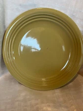 Homer Laughlin China Co Fiesta 11" Yellow Ridged Plate Unmarked
