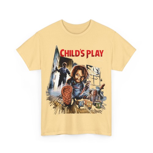 Child’s Play Movie Chucky Horror T Shirt Unisex Heavy Cotton Tee - Picture 62 of 157